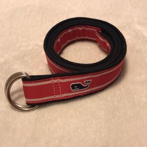 Vineyard vines pink and navy belt